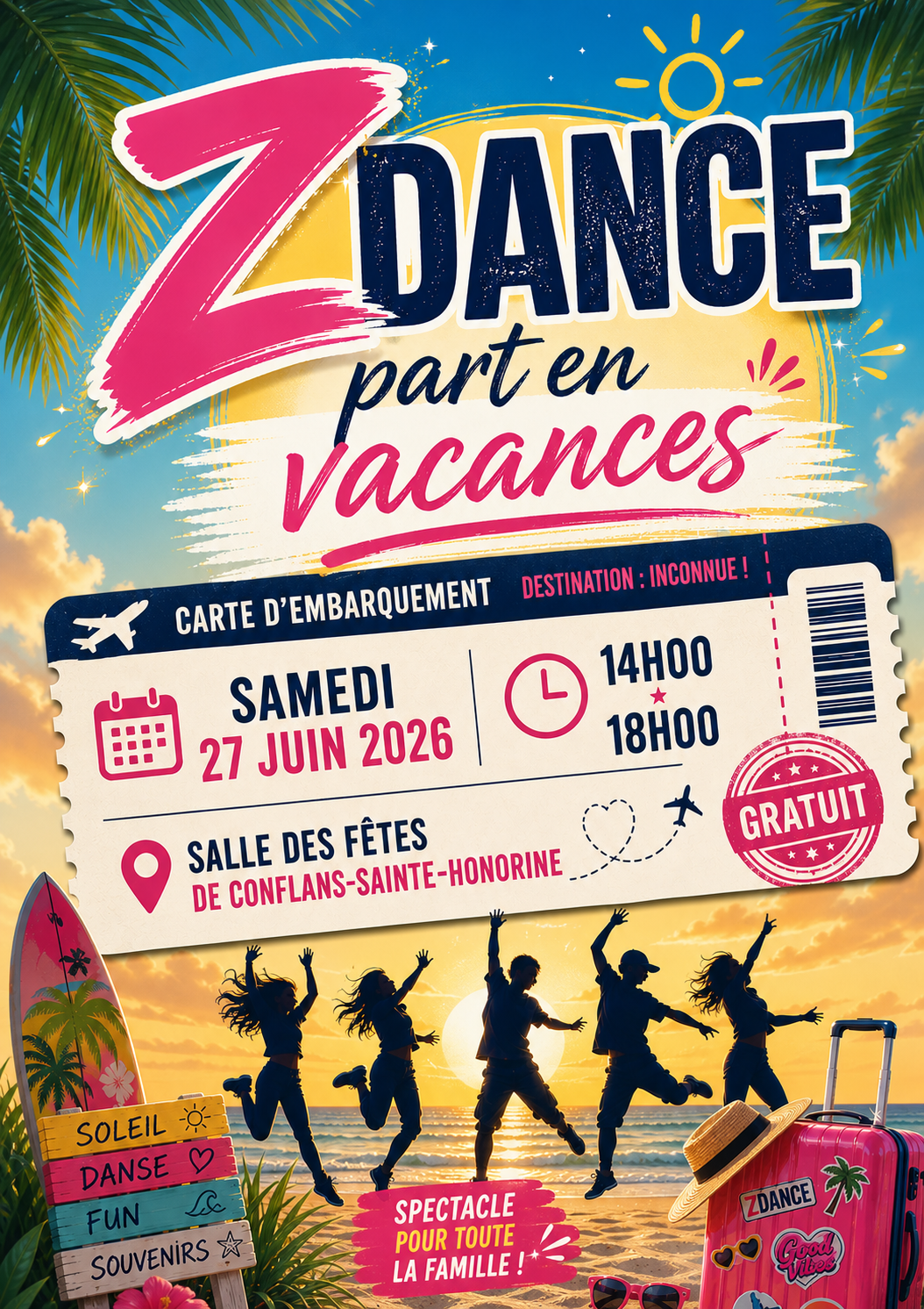 ZDANCE PART EN VACANCES
